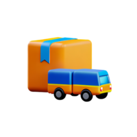 logistics 3d rendering icon illustration png