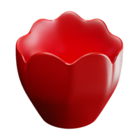 rouge Rose 3d le rendu icône illustration png