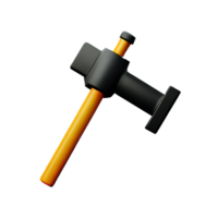 Hammer 3d Rendern Symbol Illustration png