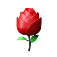 vermelho rosa 3d Renderização ícone ilustração png