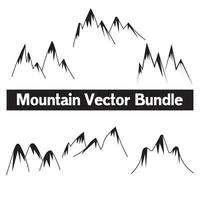 Mountain icon logo vector illustration for adventure outdoor sport graphic