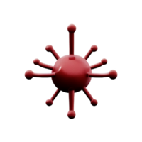 Virus 3d Rendern Symbol Illustration png