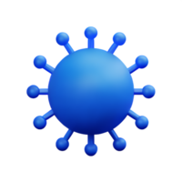 Virus 3d Rendern Symbol Illustration png