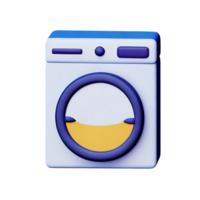 laundry 3d rendering icon illustration png