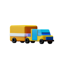 logistiek 3d renderen icoon illustratie png