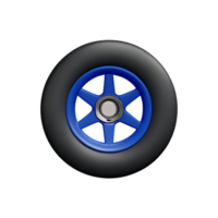 wheel 3d rendering icon illustration png