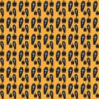 Free vector halloween pattern background design