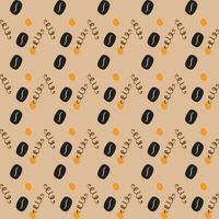International Coffee Day Pattern Design vector