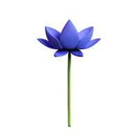 lotus bloem 3d renderen icoon illustratie png