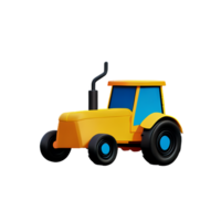 tractor 3d representación icono ilustración png