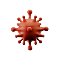 virus 3d le rendu icône illustration png