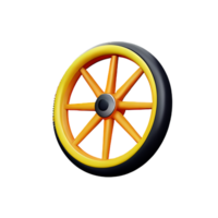 roue 3d le rendu icône illustration png