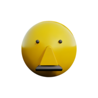 stress face 3d rendering icon illustration png