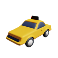 taxi 3d renderen icoon illustratie png