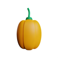 pepper 3d rendering icon illustration png