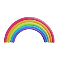 boho rainbow 3d rendering icon illustration png