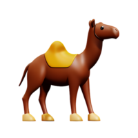 camel 3d rendering icon illustration png