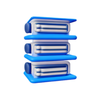 database 3d rendering icon illustration png