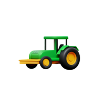 tracteur 3d le rendu icône illustration png