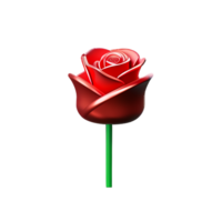 rot Rose 3d Rendern Symbol Illustration png