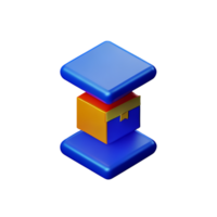 logistics 3d rendering icon illustration png