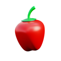 pepper 3d rendering icon illustration png