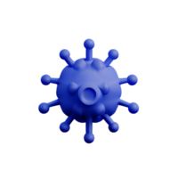 virus 3d rendering icon illustration png