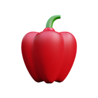 pepper 3d rendering icon illustration png