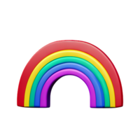 boho rainbow 3d rendering icon illustration png