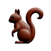 Eichhörnchen 3d Rendern Symbol Illustration png