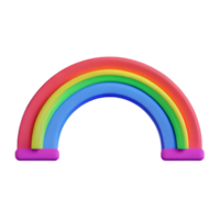 boho arco iris 3d representación icono ilustración png