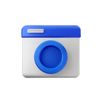 laundry 3d rendering icon illustration png