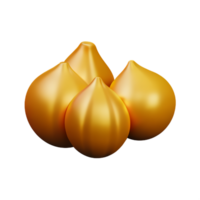 Knoblauch 3d Rendern Symbol Illustration png