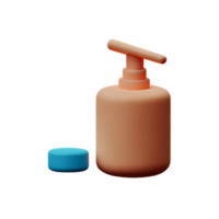 cosmetics 3d rendering icon illustration png