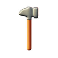 Hammer 3d Rendern Symbol Illustration png