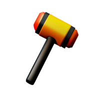 Hammer 3d Rendern Symbol Illustration png