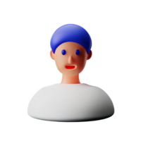 stress face 3d rendering icon illustration png