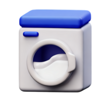 laundry 3d rendering icon illustration png