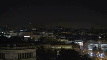 nuit paysage urbain de Madrid, Espagne video