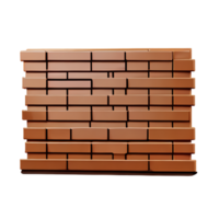 brick wall 3d rendering icon illustration png