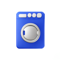 laundry 3d rendering icon illustration png