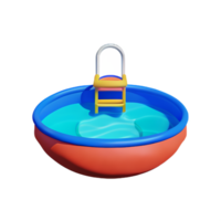 Schwimmbad 3d Rendern Symbol Illustration png