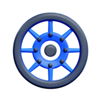 roue 3d le rendu icône illustration png