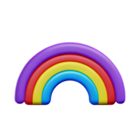 boho arco iris 3d representación icono ilustración png