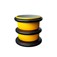 database 3d rendering icon illustration png