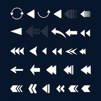 Set of arrow icon elements, Collection of arrows vector