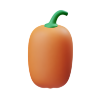 pepper 3d rendering icon illustration png