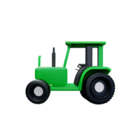 tracteur 3d le rendu icône illustration png