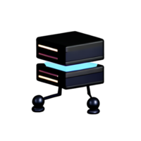 database 3d rendering icon illustration png