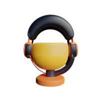 podcast 3d rendering icon illustration png